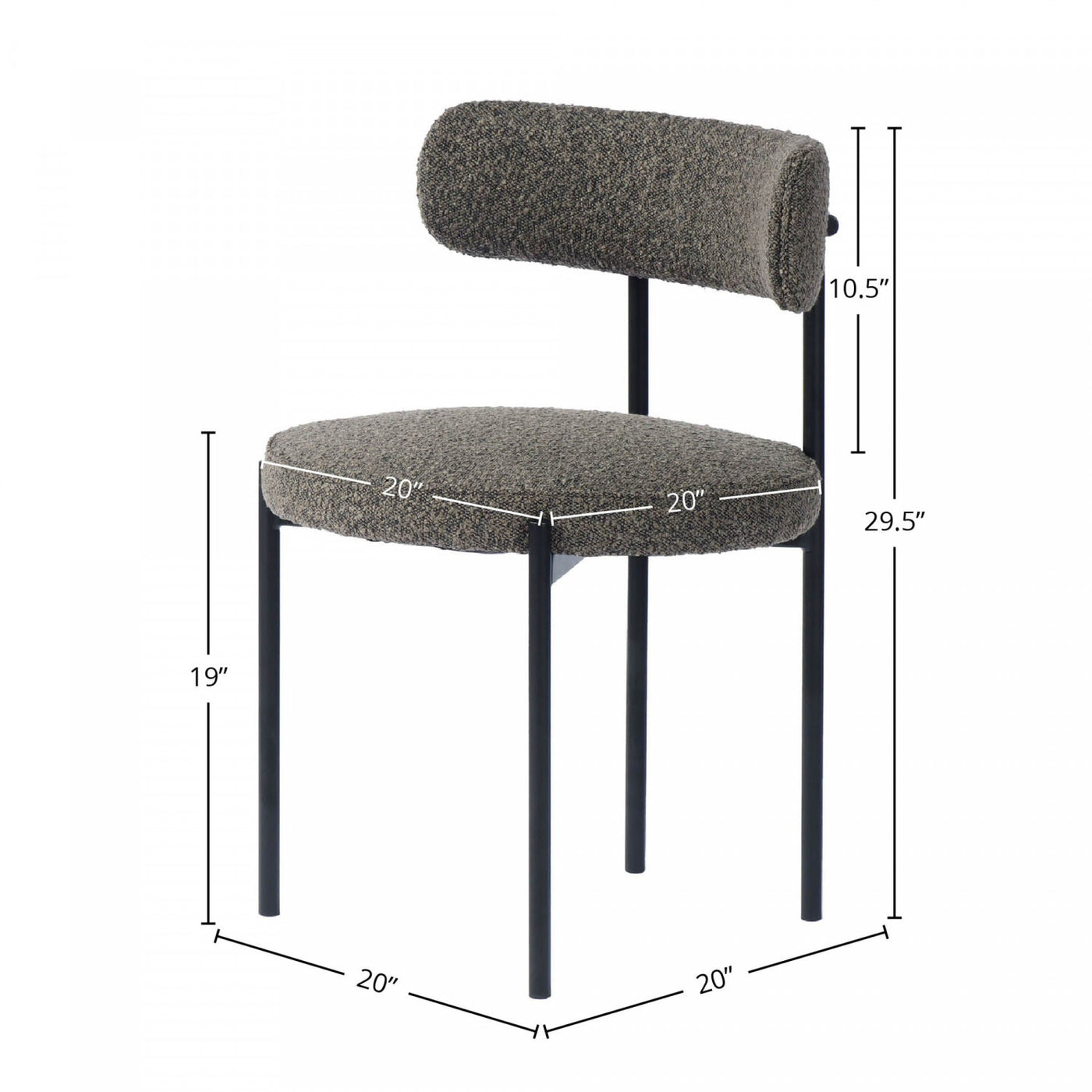 Hylstrom Dining Chair - Brown - Set of Two