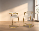 Makai Counter Stool - Gold - Set of Two