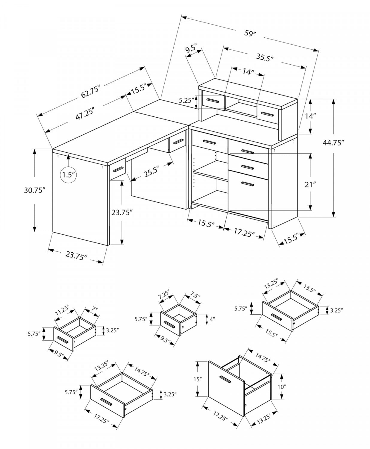 Varo Desk - Black