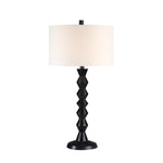 Sia Table Lamp - Matte Black Wash/Cream
