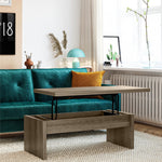 Winston Lift-Top Coffee Table - Rustic Oak