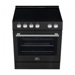 Forno Leonardo Black Slide-in Electric Range (5.0 Cu. Ft.) - FFSEL6022-30BLK