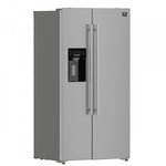 Forno Salerno 36" Stainless Steel Freestanding Side-by-Side Refrigerator With Ice & Water Dispenser (20 Cu. Ft.) - FFRBI1844-36SB