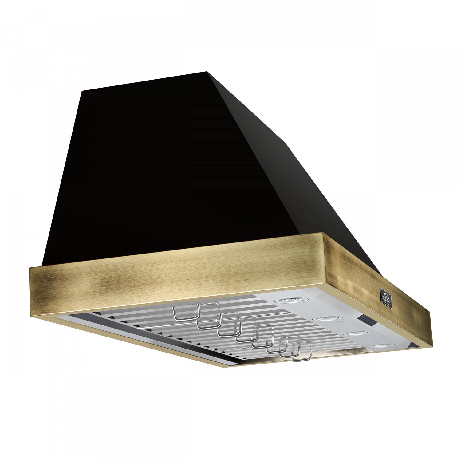 Forno Vittorio Black 48" 600 CFM Wall Mounted Range Hood - FRHWM5078-48BLK