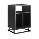 Regal Turntable Stand/End Table - Black Oak