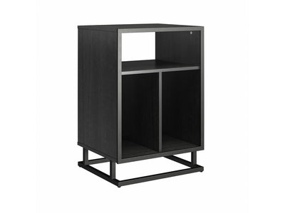 Regal Turntable Stand/End Table - Black Oak
