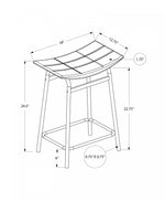 Baffin Counter Stool - White/Grey - Set Of Two