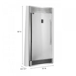Forno Rizzuto 28" Stainless Steel Convertible Refrigerator/Freezer with Left Swing Door (13.8 Cu. Ft.) - FFFFD1933-32LS