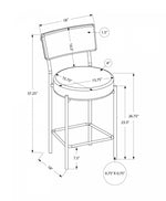 Robson Counter Stool - Grey/Black - Set Of Two