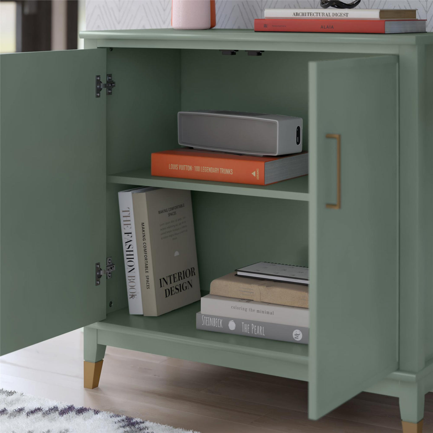 Westerleigh 2-Door Accent Cabinet - Pale Green