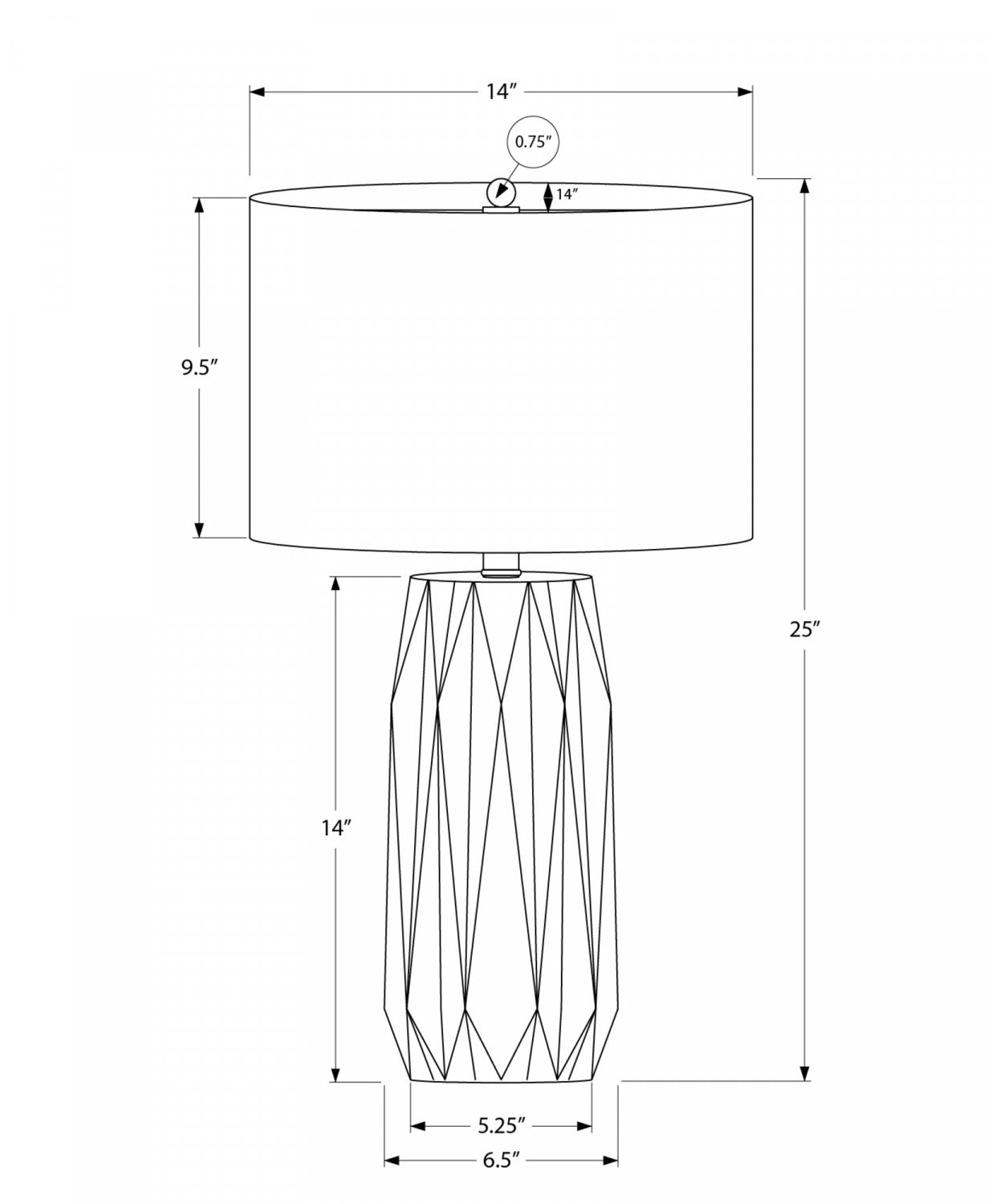 Belmont Table Lamp - Black