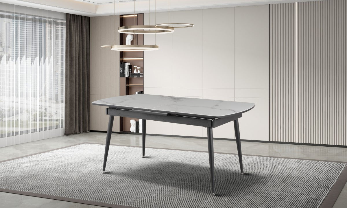 Erme Extendable Dining Table - White