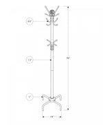 Elko Coat Rack - Red