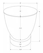 Ostra Side Table - Bronze