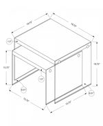 Nivo Nesting Tables - Dark Taupe