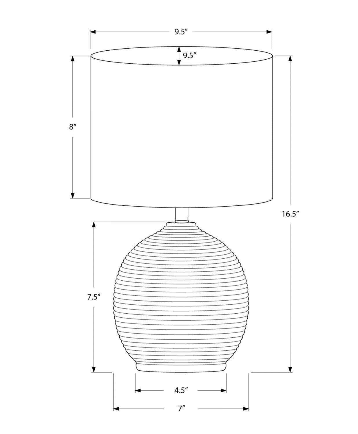 Brighton Table Lamp - Black