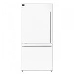 Forno Milano 62" White 2-piece Freestanding Dual Bottom Freezer Refrigerator (34.4 Cu. Ft.) - FFFFD1787-60WHT
