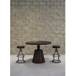 Maloe Leather Bar Stool - Black
