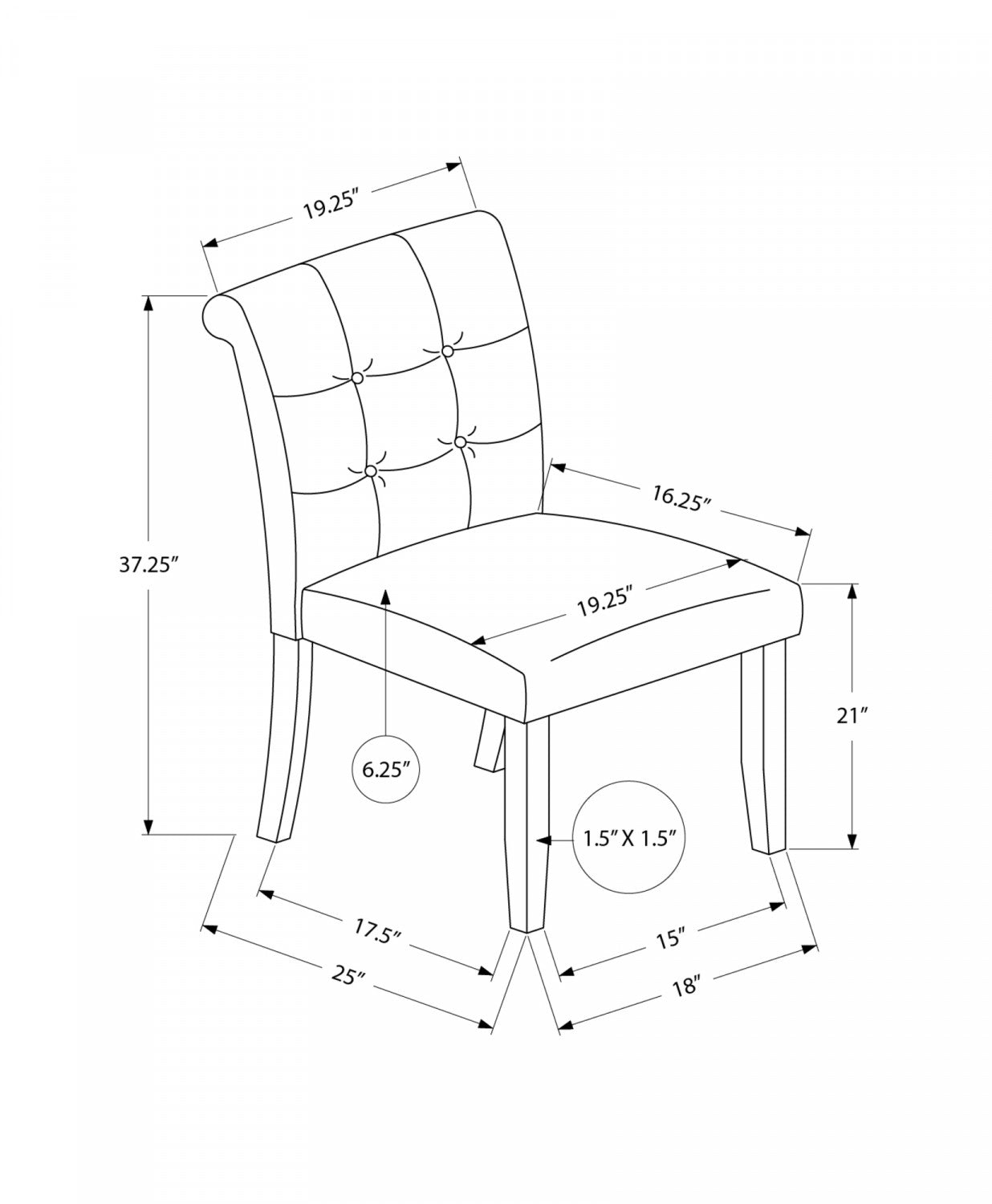 Edwin Dining Chair - Orange - Set Of Two