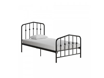 Novogratz Bushwick Metal Platform Twin Bed - Black