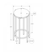 Remi Side Table - Beige/Black