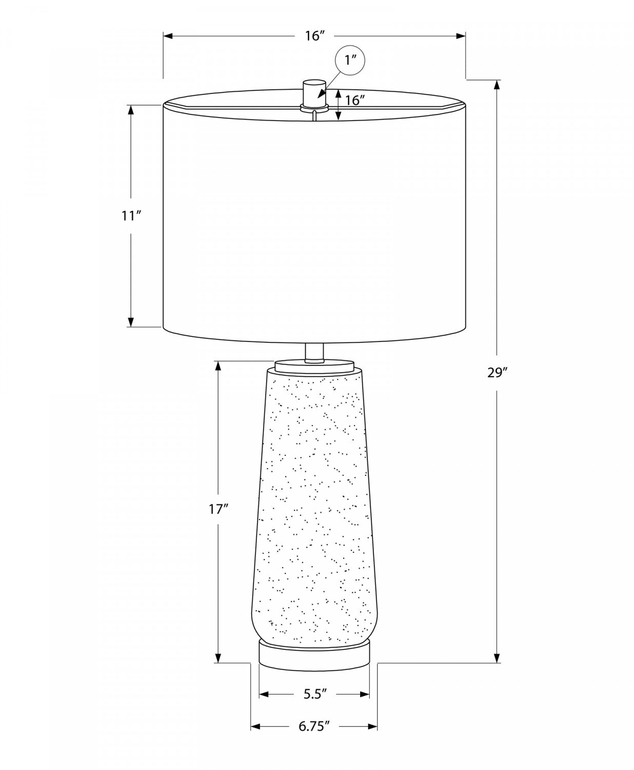 Sinclair Table Lamp - Grey