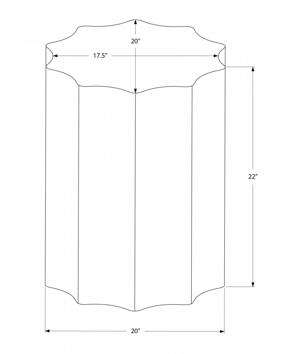 Lorik Side Table - Gold