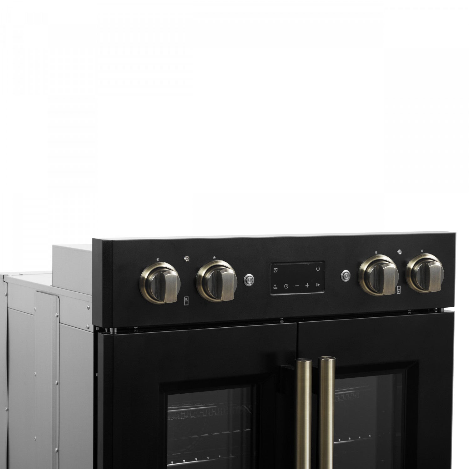 Forno Asti Black 30" French Door Double Wall Oven With Dual True Convection And Air Fry (7.36 Cu. Ft.) - FBOEL1340-30BLK