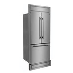 Forno Gallipoli 30" 17.5 Cu.Ft. Stainless Steel French Door Refrigerator - FFFFD1974-35MG