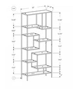 Quin Bookcase - Silver
