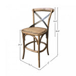 Bladsgade Rattan Counter Stool - Sundried