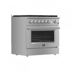 Forno Marco 36" Stainless Steel Freestanding Gas Range (5.36 Cu. Ft.) - FFSGS6277-36