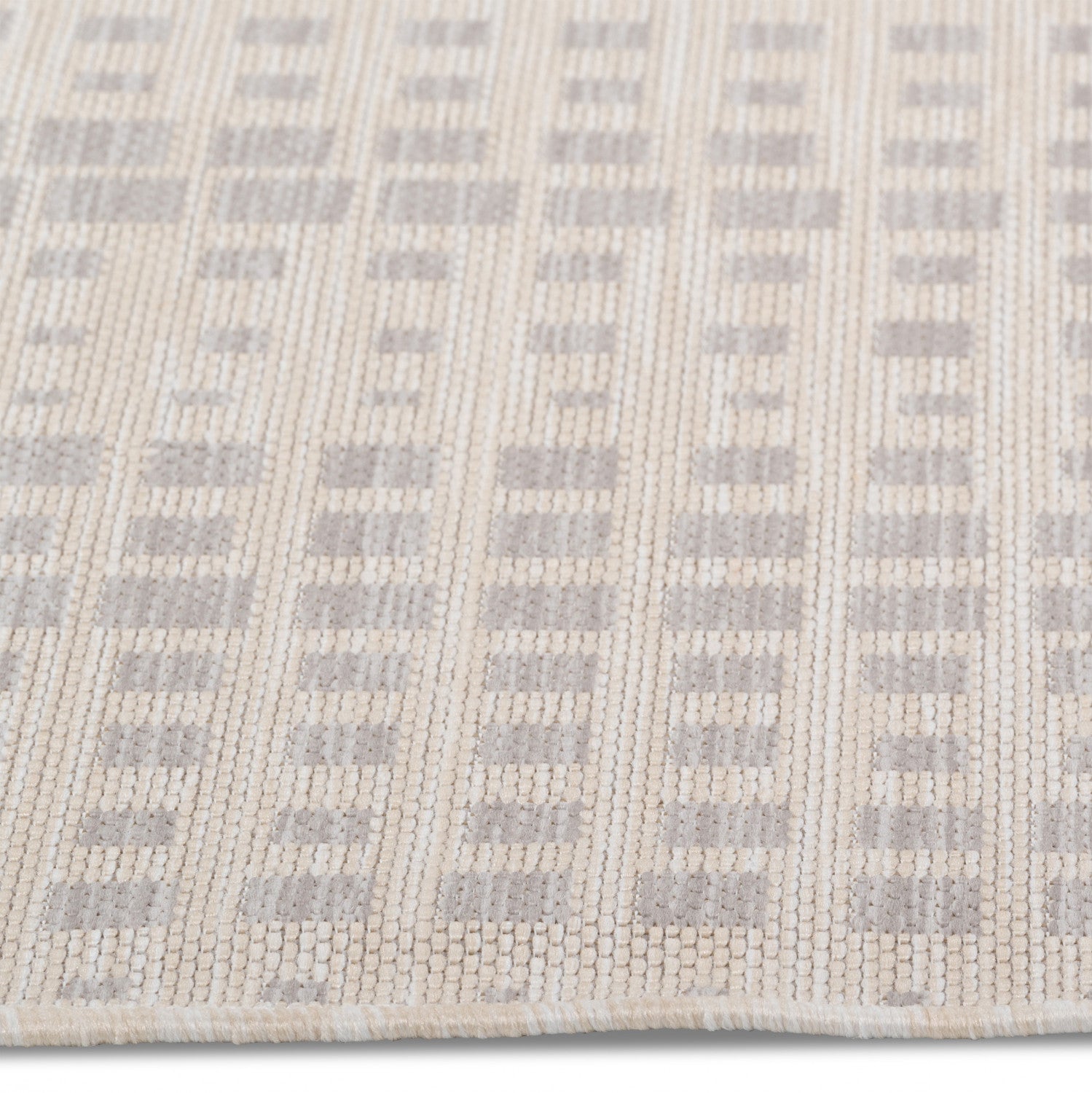 Cabana Boxes Indoor/Outdoor Rug - 3' x 5' - Grey