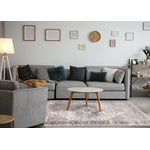 Elegant Traditional Area Rug - Grey Brown - 8' X 11'