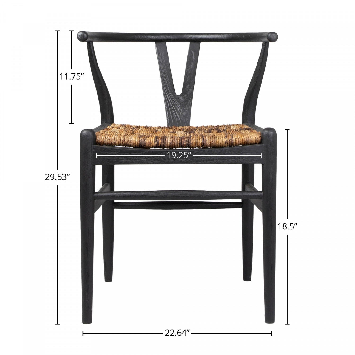 Bayan Caterpillar Twin Chair - Charcoal