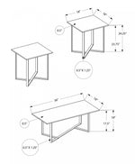 Valencia 3-piece Coffee Table Set - Black, Brown