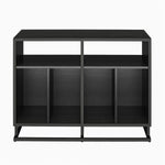 Regal Double Wide Record Station/Accent Cabinet - Black Oak