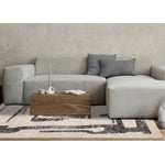 Marquee Modern Abstract Area Rug - Cream Black - 5' X 8'