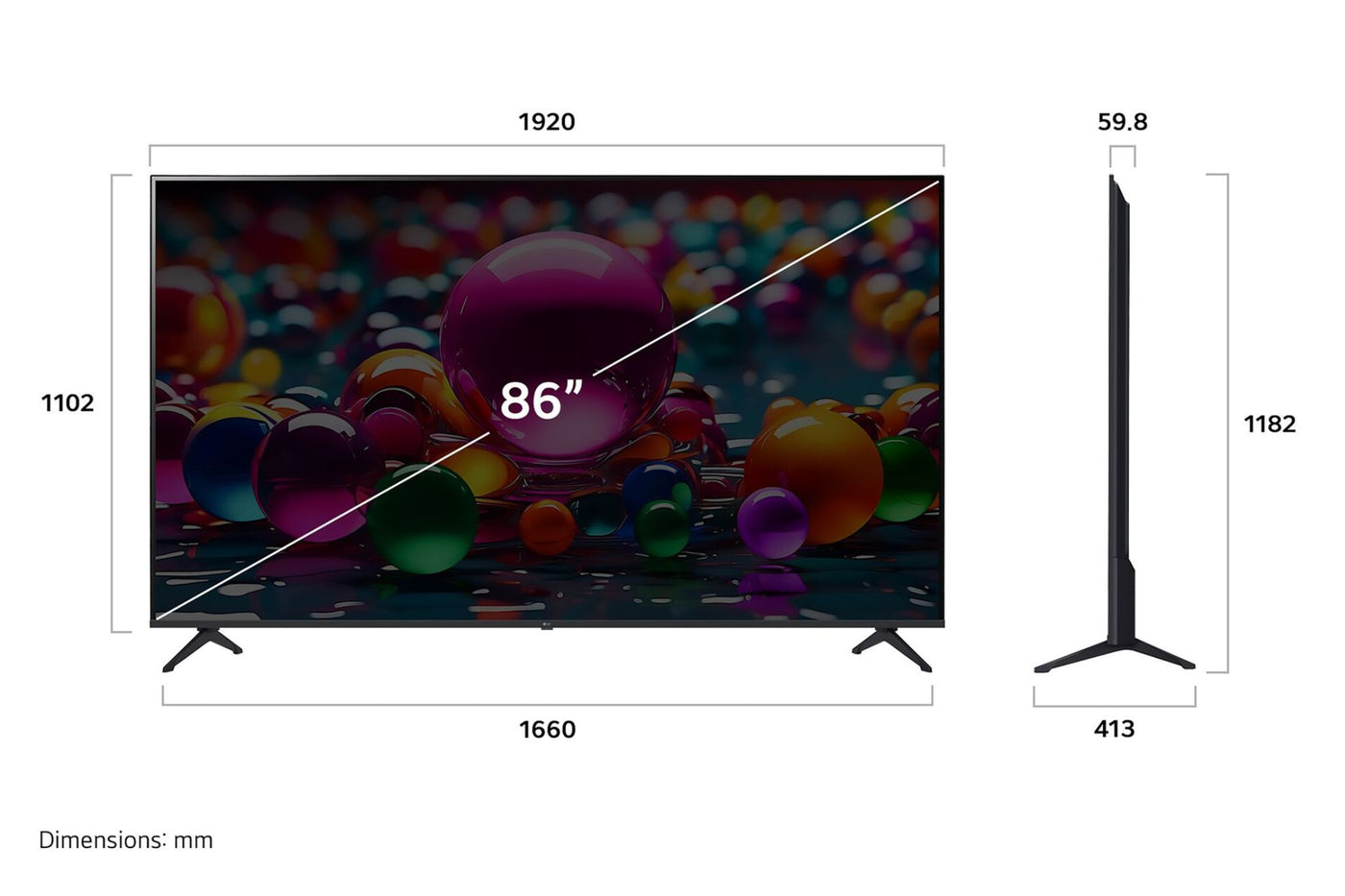 LG 86" 4K Smart UHD TV - 86UA7500ZUA