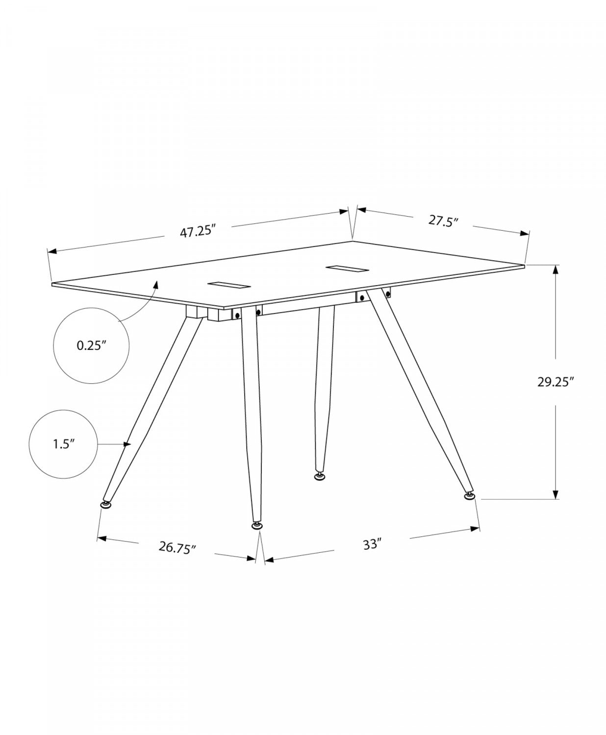 Vara Desk - White