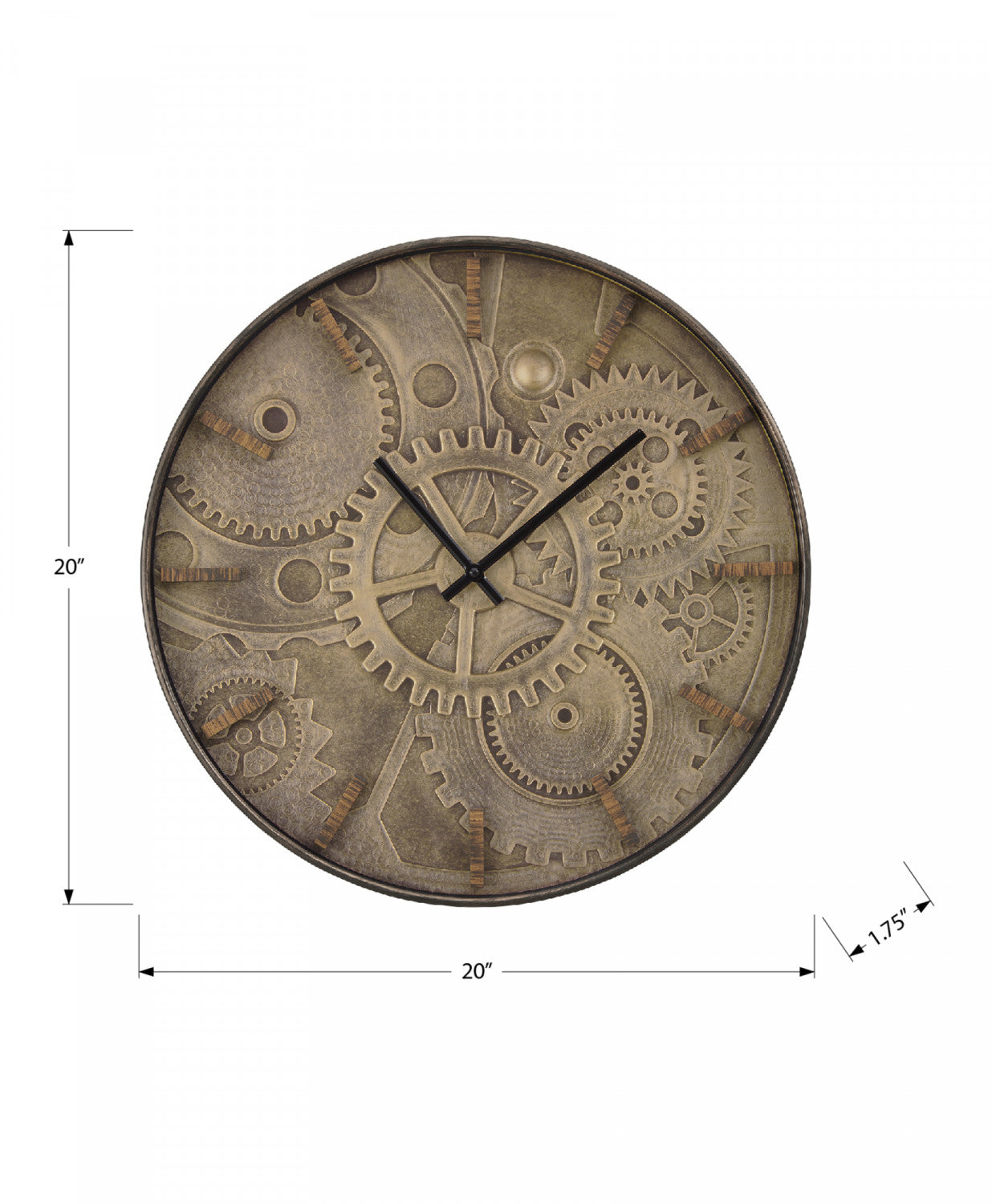 Cadence Clock - Brown