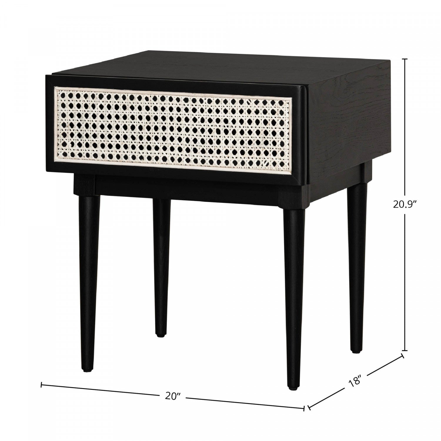 Verano Side Table - Matte Black