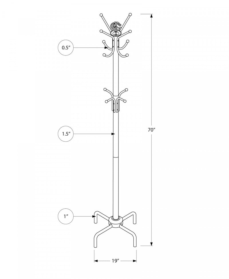 Elko Coat Rack - White | Leon's