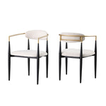 Callum Dining Chair - Beige - Set of Two