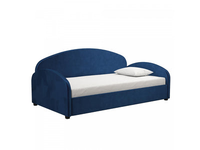 Moon Upholstered Twin Daybed - Blue Velvet