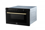 Forno Capoliveri Black 24" Built-In Microwave Drawer (1.2 Cu. Ft.) - FMWDR3000-24BLK