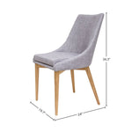 Vellaro Side Chair - Light Grey/Natural - Set of Two