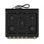 Forno Leonardo 30" Black Freestanding Gas Range (5.0 Cu. Ft.) - FFSGS1116-30BLK