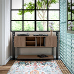 Cooper Media Credenza/DJ Stand - Walnut
