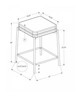 Aspen Counter Stool - White/Grey - Set Of Two